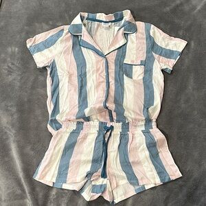 Splendid Pastel Striped Pajama Set